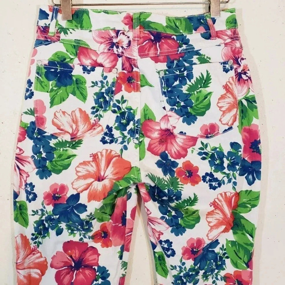 Hannah 6 multi-colored floral pants‎ - Picture 2 of 4